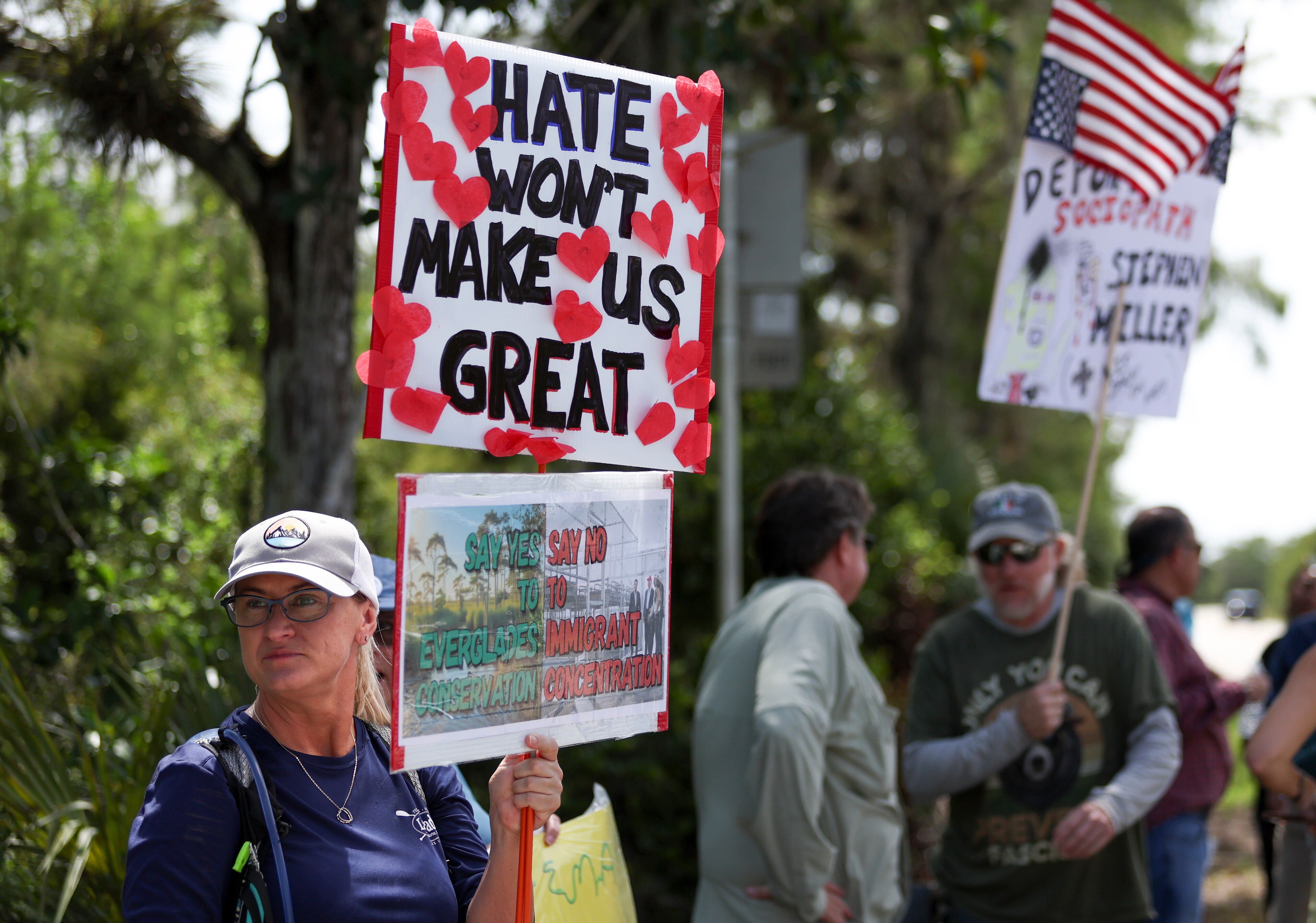 Protesty proti migračnej politike Donalda Trumpa
